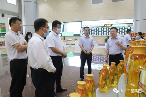 濱州市農(nóng)業(yè)農(nóng)村局來(lái)山東三星集團(tuán)開展農(nóng)產(chǎn)品加工業(yè)遍訪活動(dòng)